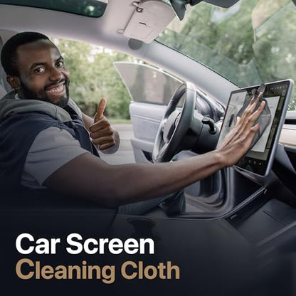 3 Pack Premium Microfiber Cleaning Cloth - MacBook Screen Cleaner Keyboard Cover Imprint Protection Accessories - Laptop Screen Cleaner Cloth - Eyeglass Lens Glasses Cleaner, 3 Pack - Gray - color: Grey, size: Universal MacBooks - 3 Pack