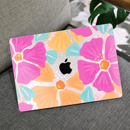 MEEgoodo for M2 MacBook Pro 13 inch Case 2022 2021 2020,Crystal Cover Fit Model A2338 M2/M1 A2251 A2289,Clear Case for 13.3-inch Laptop,Hard Shell for MacBook Pro M2, Hand-Drawn Blossom - color: Hand-Drawn Blossom