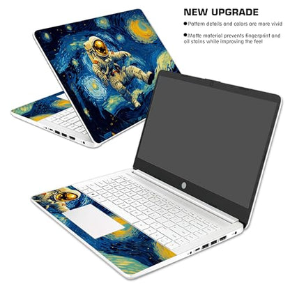 Laptop Skin Decal HP 14" - Astronaut Art, Laptop Cover Sticker, No Cutting Required, No Bubble, Waterproof, Scratch Resistant - Including Wide Screen and Wrist Pad - size: 14 inch