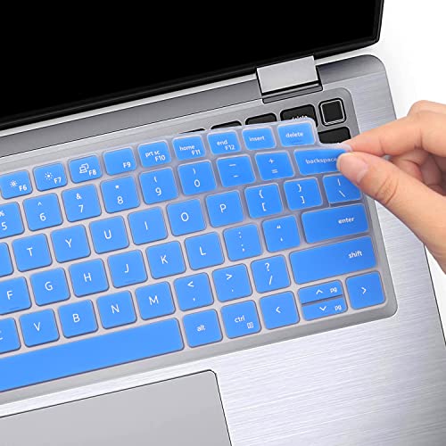 Keyboard Cover Skin for Dell Latitude 14" 7430 7420 7410, Dell Latitude 5430 5431 5420 14", Dell Latitude 7520 15.6" Dell Latitude 9000 9510 9520 9420 9430 Keyboard Protective Cover-Blue - color: Blue