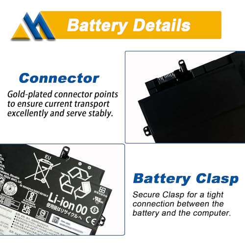 L20C4P71 SB10T83217 5B10W13974 Battery replacement for Lenovo ThinkPad X1 Carbon 9th Gen 10th Gen X1 Yoga 6th 7th Gen 2021 Series L20M4P71 L20D4P71 L20L4P71 SB10T83216 5B10W13973 5B10W13975 5B10W13972 - size: 10.84*3.44*0.20 inch L20C4P71