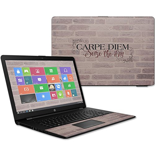 MightySkins Skin Compatible with HP 17t Laptop 17.3" (2017) - Carpe Diem | Protective, Durable, and Unique Vinyl Decal wrap Cover | Easy to Apply, Remove, and Change Styles | Made in The USA - color: Carpe Diem