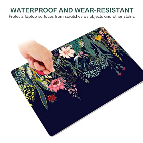 DINKY Laptop Skin Sticker Decal, 12" 13" 13.3" 14" 15" 15.4" 15.6 inch Laptop Universal Reusable Vinyl Skin Stickers Cover Art Decal Notebook PC Personalized Protector-Colorful Flor - color: Wildflowers-03
