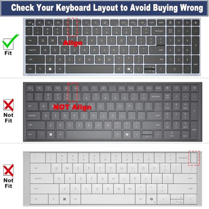 Keyboard Cover for 2026 2025 Dell 16 Plus/Dell 16 Plus 2-in-1 16" Laptop DB16250 DB16255 DB06250 &Dell16 DC16250 DC16251 16-inch Laptop (NOT FIT Dell-16 Premium DA16250, Dell Pro 16/16 Plus/Max 16)