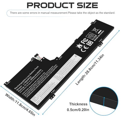 ASUNCELL L19L4PD2 Laptop Battery Compatible with Lenovo Ideapad Yoga S740-14IIL Series Notebook L19M4PD2 5B10W67424 5B10U97772 5B10U97773 5B10W67253 15.4V 62Wh 4080mAh 4-Cell - color: L19L4PD2