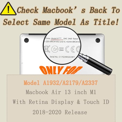 Hard Case Compatible with New MacBook Air 13 Inch Case 2020 2019 2018 Release Model A2337 M1 A2179 A1932 with Retina Display and Touch ID, Matt Plastic Hard Shell Case Cover - Plaid Pattern - color: 1003 Plaid pattern, size: New Air 13" 2018-2020(A1932/A2
