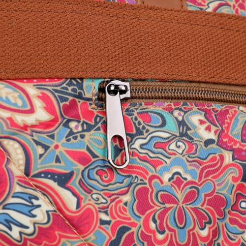 Baosha 15.6 Inch Laptop Bag Floral for Women Briefcase Shoulder Bag Messenger Bag YL-01