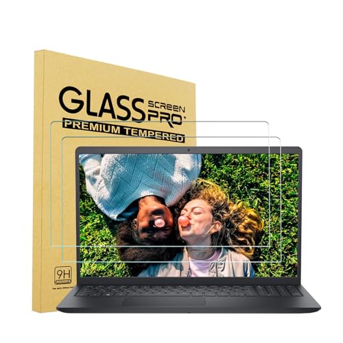 2 Pack 15.6 inch Tempered Glass Screen Protector for Dell Inspiron/Latitude/Precision/Vostro/Dell Gaming G3 G5 G7 G15 15.6, Dell 3510 3515 3520 3525 3530 3535 3540 5510 5515 5520 5525 5530 5540 5584 - color: Tempered Glass