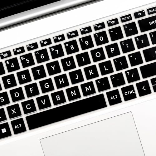 Keyboard Cover for HP 15.6" Laptop 15-fc 15-fd Series， HP Laptop AI 15 15.6"/Laptop AI 17 17.3", HP 15z-fc000 15t-fd000/fd100 15-fc0099nr 15-fd0023dx 15-fd0005dx 15-fc0025dx 15-fd0883nr 15-fc0093dx - color: Black