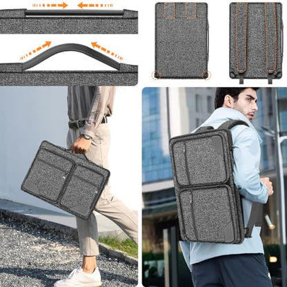 360 Protective Laptop Case 15" 15.6" 16" Sleeve, Water-Resistant Handbag with Straps Compatible with 16" MacBook Neo, MacBook Pro Air 16"/15", XPS 16" and Most 15" 15.6" 16" Notebooks,G01Y02 - color: G01y02, size: 15"-16"