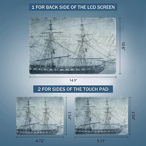Personalized Laptop Skin Sticker Decal Universal Netbook Skin Sticker 12.1 13 13.3 14 15 15.4 15.6 Inches Reusable Notebook PC Art Decal Protector by AORTDES（Sailing Boat） - color: Sailing Boat