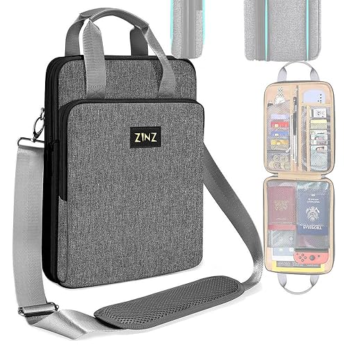 ZINZ Laptop Case 12.9 13 Shoulder Bag, Expandable Handbag with Valuables Compartment Compatible with MacBook Air/Pro/Neo 13" M5/M4/M3/M2/M1, iPad 12.9/13/11, Water-Resistant & Shockproof,L01G06 - color: L01g06, size: 13"