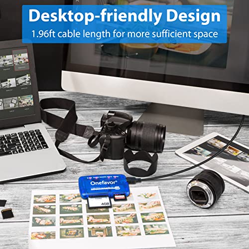 SmartMedia Cards Reader Writer, All-in-1 USB Universal Multi-Card Memory Cards Reader for Windows, Mac, Linux (Card Reader + iPhone Adapter) - size: Card reader + iPhone adapter