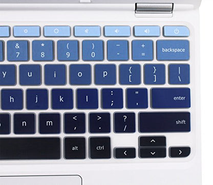 YYubao Keyboard Skin Cover Compatible with 11.6" Lenovo Chromebook C330, Chromebook N20 N21 N22 N23 100e 300e 500e, 11.6" Flex 11 Chromebook, 14" Chromebook N42 N42-20 -Ombre Blue - color: Ombre Blue