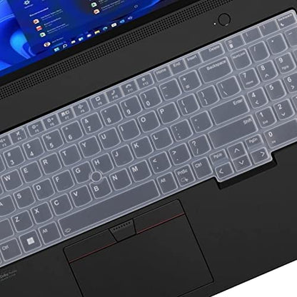 Keyboard Cover for 2026-2023 Lenovo ThinkPad E16 L16 T16 T16g P16 P16v P16s 16 inch Laptop Gen 5/4/3/2/1, Thinkpad L15 Gen 4/3 15.6" (Not Fit 16" Thinkpad Z16 T1g P1 Gen 8/9, 15" L15 Gen 2/1) - color: Clear