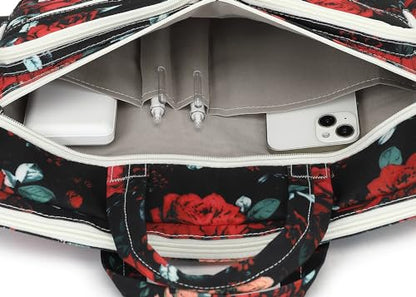 DACHEE Laptop Shoulder Bag for 15 Inch/15.6 Inch Macbook Pro - color: New Redrose Bag