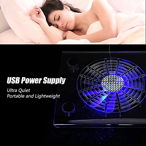 Ultra Quiet Laptop Cooler,USB Cooling Pad with LED Lights,Ultra Quiet USB Notebook Cooler Cooling Pad Fans with LED RGB Lights,Ultra Quiet,Portable,Laptop Temperature Control,for Laptop, usb cool
