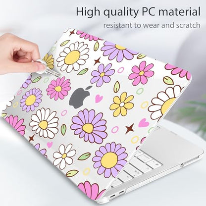 Tuiklol for MacBook Neo 13 Inch Case 2026 A3404 A18 Pro, Printed PC Shockproof Slim Hard Shell Case with MacBook Neo Laptop Cover, Flower - color: Flower