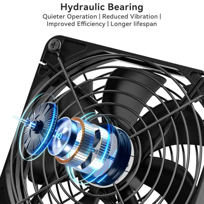 ELUTENG USB Fan 80mm, USB Computer Fan 5V Quite USB Ventilation Fan Compatible with 3 Speed Control for Receiver DVR Playstation Xbox Computer Cabinet Cooling 80 x 80 x 25mm - size: 80mm USB Speed Fan Standard