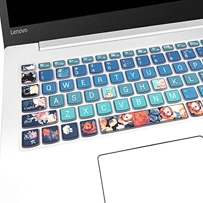 Keyboard Cover for Lenovo IdeaPad 320 330 330s 340s 520 720s 130 S145 L340 S340 15.6" 17.3"/ IdeaPad 3/Yoga C740 C940 15.6"/ ThinkBook 15/Lenovo-A12, Rose - color: Rose