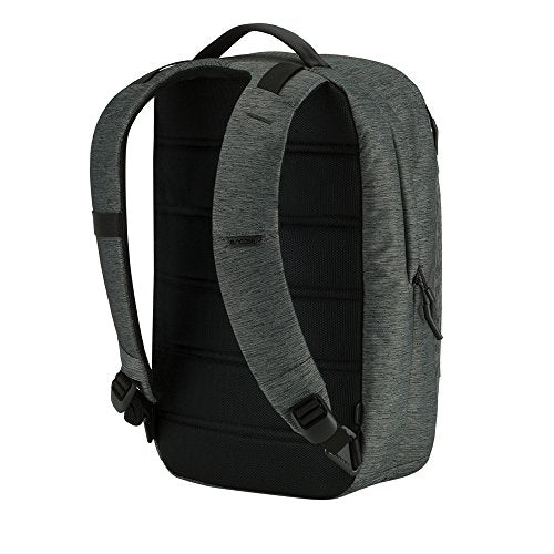 Incase Compact City Backpack – 18L Everyday Travel Tech Backpack and Laptop Bag for Work or School – Three Pockets, 16” Padded Laptop Sleeve, Quick Access Pocket – Heather Black - color: Heather Black