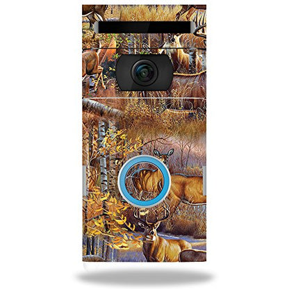 MightySkins Skin Compatible with Ring Doorbell 2 - Deer Pattern | Protective, Durable, and Unique Vinyl Decal wrap Cover | Easy to Apply, Remove, and Change Styles | Made in The USA - color: Deer Pattern