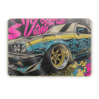 Glossy Glitter Laptop Skin Compatible with Apple MacBook Neo - Camber - Premium 3M Vinyl Protective Wrap Decal Cover - Easy to Apply | Crafted in the USA by MightySkins - color: Camber, size: MacBook Neo Full Cover Skin, style: Glossy Glitter Finish