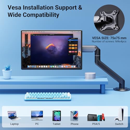 Ygretyrjh 16" Laptop Screen Extender, 1080P FHD Dual Portable Monitor for Laptop with Speaker, Plug & Play Travel Monitor for 13-17" Laptops, Second Screen Compatible with Wins/Mac/Chrome/Android - size: 16" Single Screen