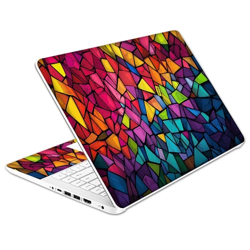 Laptop Skin Decal HP 14" - Mozaic, Laptop Cover Sticker, No Cutting Required, No Bubble, Waterproof, Scratch Resistant - Including Wide Screen and Wrist Pad - size: 14 inch