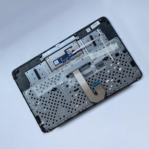 Replacement for HP Chromebook 11A NB Laptop Upper Case Palmrest Keyboard Touchpad Assembly Part 11.6" L99855-001 Top Cover Grey