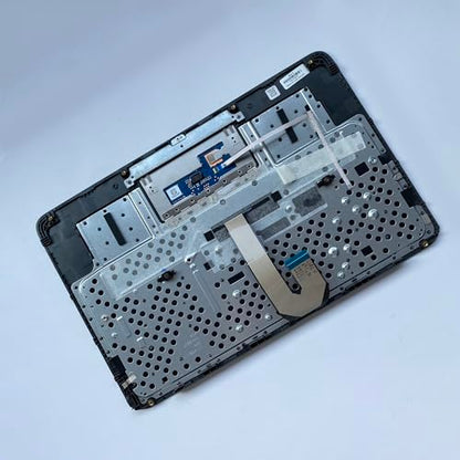 Replacement for HP Chromebook 11A NB Laptop Upper Case Palmrest Keyboard Touchpad Assembly Part 11.6" L99855-001 Top Cover Grey