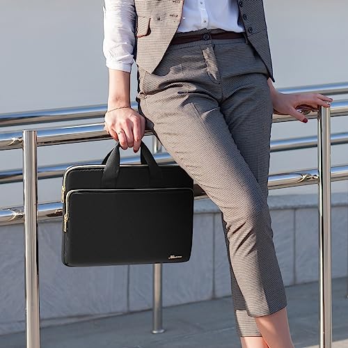KIZUNA Laptop Sleeve Case 13 Inch Computer Carrying Handbag for 14" MacBook Pro M3 2023/M2 M1 Max /13.6" New MacBook Air M2/14 Lenovo ThinkPad X1 Carbon/Yoga C740 S740 C930/14 IdeaPad Flex 5i, Black - color: Black, size: 13-13.3 Inch / 13.6 Inch