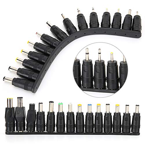 FLEXMAN 28Pcs Universal DC Power Adapter Tips, 5.5X2.1mm Portable Female Charging Conversion Head for Laptop, Balance Bikes, Scooters, Wheelchairs