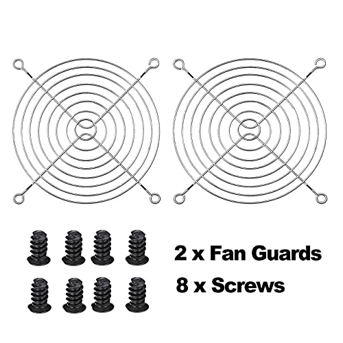 2-Pack 120mmx38mm 4.72" DC Dual Ball 4Pin PWM PC Cooling Fan 3000-5000RPM | Powerful Airflow 175CFM 4.72in PWM Brushless Exhaust Fan for CPU Coolers, Industrial Cooling, Greenhouse & Attic Ventilation - size: 120x38mm