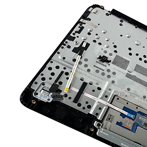 Laptop Palmrest Upper Case with US Keyboard Touchpad Assembly Replacement for HP Chromebook 11 G8 EE G8 EE Touch TPN-Q232 L90338-001 L90339-001 Top Cover Gray - color: Upper Case Assembly L90339-001