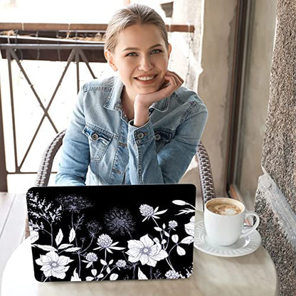 Laptop Notebook Skin Sticker Cover Decal, 12 13 13.3 14 15 15.4 15.6 inch Laptop Vinyl Skin Sticker Cover Art Protector Notebook PC (White Flowers) - color: White Flowers