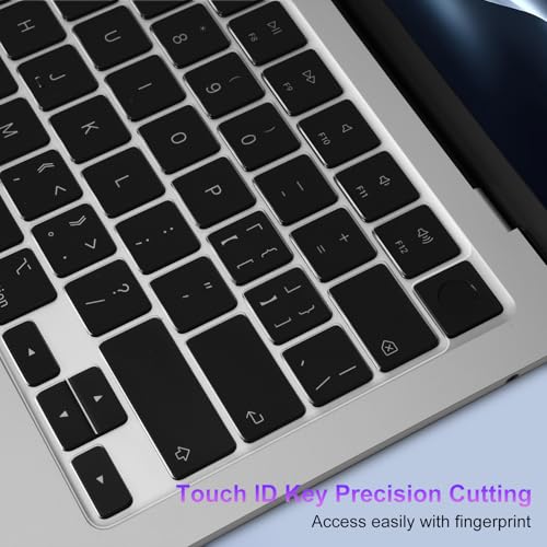 MOSISO 2 PCS Keyboard Cover, Keyboard Protector | Compatible with MacBook Neo 13 inch 2026 A18 Pro, MacBook Air 15/Air 13.6 M5 M4 M3 M2/ Pro 14/Pro 16 M5/M4/M3/M2/M1 - color: Clear
