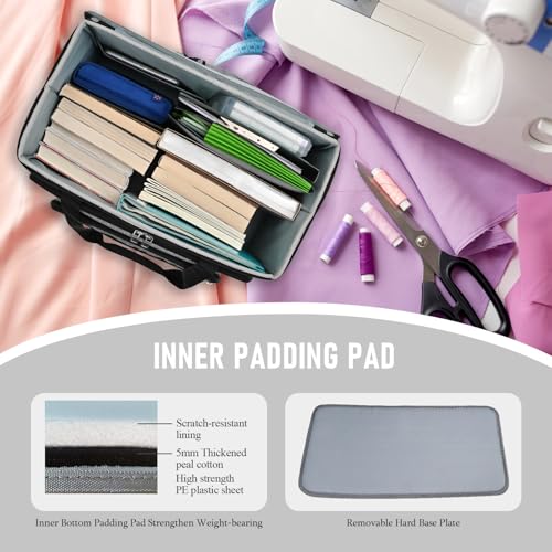 Rolling Teacher Bag With Wheels, Tote Organizer With Detachable Trolley - color: Grey
