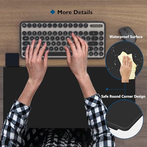 BONTEC Small Ergonomics Desk Extender Tray, 20x9.5 Inch Table Mount Arm Rest Shelf, 90° Foldable Keyboard Tray Platform, Clamp on Computer Arm Rest for Desk, Suitable for Office Desks, Black | 90° Foldable Keyboard Tray Platform, Table Mount Arm Rest Shel