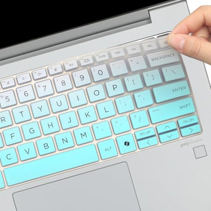 Keyboard Cover for 2026 2025 2024 HP ProBook 440 G11 14 inch Laptop &ProBook 445 G11 14-inch Laptop Accessories Keyboard Protective Cover Skin (NOT Fit HP ProBook 440 445 G10/G9/G8/G7/G6/G5)-OmbreMint - color: OmbreMint