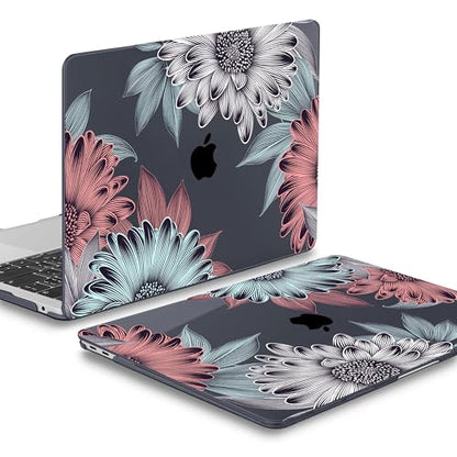 Mektron Case for MacBook Air 13" M1 A2337 A2179 A1932,Blooming Chrysanthemums Hard Cover 2018-2021 Air 13-inch with Touch bar, Designed Protective Shell w/Keyboard Skin Screen Protector Webcam Cover - color: Blooming Chrysanthemums