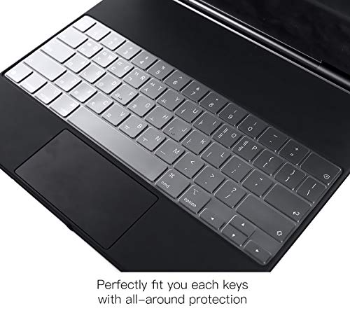 CaseBuy Ultra Thin Keyboard Cover for Apple iPad Air 13-inch (M2 2024) & M2 iPad Pro 12.9 inch 2022 2021 2020 Release with Magic Keyboard(6th 5th 4th Gen), iPad Pro 12.9 Accessories Protective Skin - size: iPad Pro 12.9 2020+(5th 4th Generation)