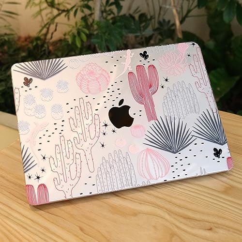 MEEgoodo for M5/M4/M3/M2 MacBook Air 15 inch Case 2026 2025 2024 2023, Case Fit Model (A3448/A3241/A3114/A2941) for MacBook Air 15.3 inch, Cacti - color: Cacti