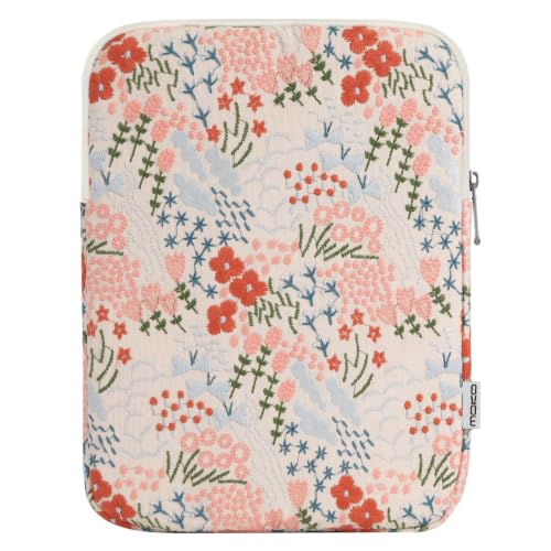 MoKo 9-11 Inch Tablet Sleeve Bag Carrying Case Fits New 11inch iPad Air M4, iPad A16 2025, iPadPro 11 M4, Air 5/4/3, iPad10/9/8th Gen, Tab S8/S9 11", Tablet Carrying Case, Beige Floral - color: Beige Floral, size: 9-11 inch