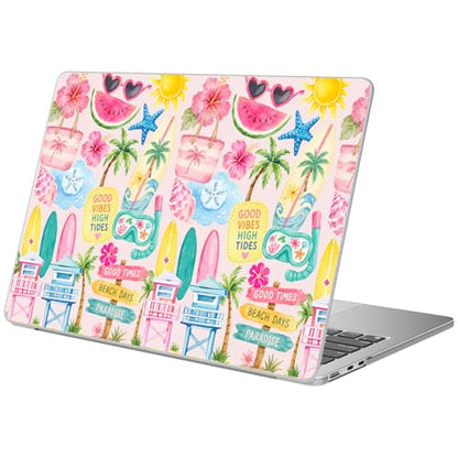 Compatible with MacBook Air 13 inch Case M1 Sea Beach Palm Tree | A2337 A2179 A1932 2021-2018 Release | Cute Protective Hard Shell Matte Cover for MacBook Air 13.3 inch - color: Beach A, size: MacBook Air 13.3 inch M1 A2337 A2179 A1932