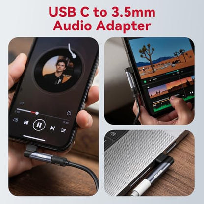 Right Angle USB C to 3.5mm Audio Adapter 2PACK, Type USB C to Headphone Jack Dongle Aux Adapter Compatible with Smartphones,Laptops,Tablets,Headphones,Speakers - style: 2*USB C to 3.5mm Audio Adapter