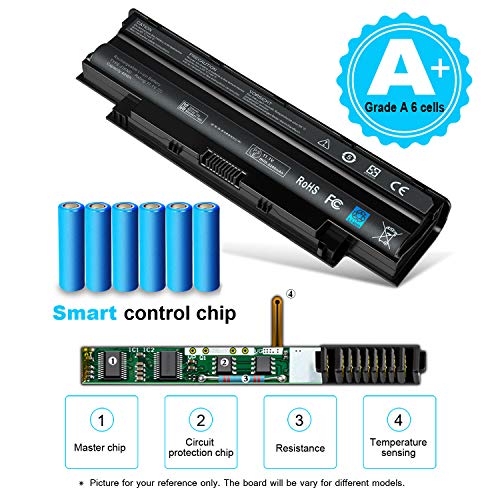 New 11.1V 48Wh J1KND Battery Compatible with Dell Inspiron 15R N5010 N5110 N5030 N5040 N5050 14R N4010 N4110 N4050 13R N3010 N3110 17R N7010 N7110 M5110 M4110 M501 M503 TKV2V 4T7JN W7H3N 04YRJH 06P6PN - size: 48Wh J1KND 11.1V