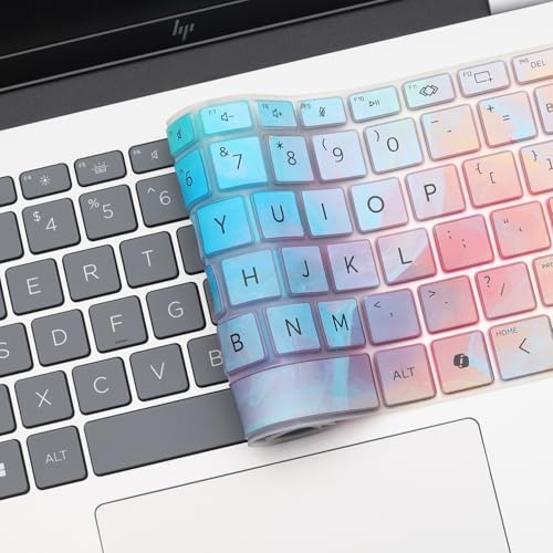 Stylish Colorful Keyboard Cover for 2026 2025 HP OmniBook 5 14 inch & OmniBook 7 14", OmniBook 5/7 14-fp0057nr 14-he0017nr 14t-hh000 14t-hk000 14z-hm000 14z-hn000 14-kf0712nr 14t-km000 14-fr0017nr - color: Colorful