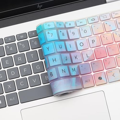 Stylish Colorful Keyboard Cover for 2026 2025 HP OmniBook 5 14 inch & OmniBook 7 14", OmniBook 5/7 14-fp0057nr 14-he0017nr 14t-hh000 14t-hk000 14z-hm000 14z-hn000 14-kf0712nr 14t-km000 14-fr0017nr - color: Colorful