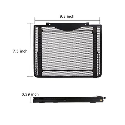 Ergonomic Laptop Tablet Stand Metal Mesh Ventilated Desktop Adjustable Computer Holder Riser Compatible with Apple MacBook Air Pro Dell XPS HP Samsung Lenovo More Laptops up to 16" (Black) - color: Black